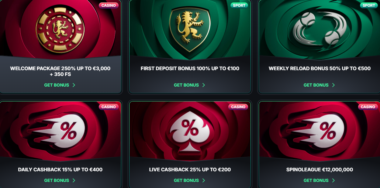 Welcome offer and promotions